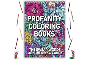 Atoke Beautiful Colouring Book for Adult Relaxation-Funny Coloring Books Floral Designs for a lot of Laughs - The Perfect Stress-Relieving Gift for Women