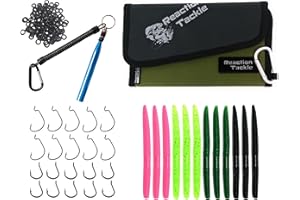 Reaction Tackle Outil Wacky Worm Anneaux en OPpour Le Montage Wacky De vers en Plastique Souple Ou De vers en Caoutchouc. Parfait pour La Pêche Au Bar Le Montage Wacky Rig Ou Le Montage Neko Rig