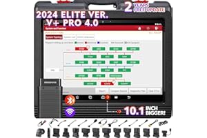 LAUNCH X431 V+ Pro 4.0 Valise Diagnostic Auto, Convient aux Camions HD, Version Mondiale, Codage en Ligne de l'ECU, 41+ Services, AutoAuth FCA SGW, 2-Year Free Update, Diagnostic de Tous Les Systèmes