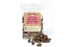 DIBO BARF behandlar med ost och tranbär 200 g för hundar – hälsosamt hundmatsnacks, julgodis, festlig julsnacksutgåva