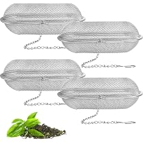 Edelstahl Teesieb Mit Kette - Feinmaschig, Praktisch Für Tee & Gewürze, Spülmaschinengeeignet