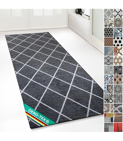 StepRite Läuferteppich 60x240 Cm – Weich, Waschbar & Rutschfest Für Flur & Küche