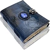 URBAN LEATHER Vintage Lunar Journal Leather Bound Witches Spells Book Grimoire of Shadows Writing Notebook Gift for Men Women