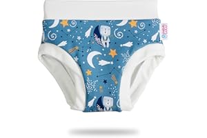Petit Lulu Training Überhose Größe M (11,5-16 kg) Fluffy Organic Baby Trainerhöschen Waschbar & Wiederverwendbar Trainer Stoffwindeln Hergestellt in EU