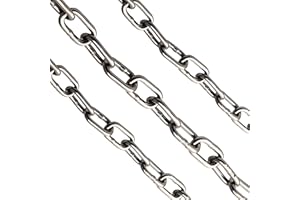 OPIOL QUALITY® Short Link Chain DIN 766 Made of Stainless Steel A4 V4A Round Steel Chain Stainless Steel Chain Iron Chain Link Chain Steel Chain Anchor Chain