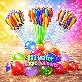 GRAPHENE Set of 3 Bunch 111 Holi Magic Water Balloons With Tap Adapter Automatic Latex Non Toxic Vibrant Color Quick Fill Eas