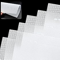 5 Fogli Di Rete Di Plastica Per Uncinetto E Ricamo - 33x20 Cm, Maglia 2,6 Mm - Tela Canvas Per Borse Fai Da Te