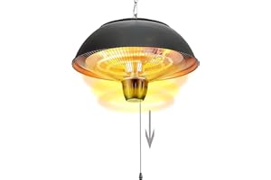 DONYER POWER Elektrischer Terrassenstrahler 2000W Deckenmontage für Innen und Außen …