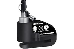 YOHOOLYO Lucchetto Antifurto Moto Bloccadisco Moto Impermeabile con Allarme Sonoro 110DB Blocca disco Moto Protezione Antifurto per Moto Motorino Motocross e Bici