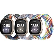 3 Bracelets Nylon Chinbersky Pour Fitbit Charge 6/5 - Élastique Réglable - Respirant Sport