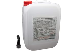 A.K.B.CHEMIE A.K.B. Reinigungsmittel für Stein und Fassade, 7110,10L Steinreiniger Flechtenentferner Grünbelagentferner