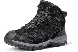 NORTIV8 Höga vandringsskor Vattentäta utomhusstövlar för män | Mountain Shoe komfort hela dagen, solitt stöd, skyddande tå, vattentät, stötdämpande