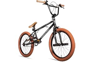 ‎BERGSTEIGER Bergsteiger Halifax 20 Zoll BMX, Fatbike, 360° Rotor-System, Freestyle, 2 Stahl Pegs, Kettenschutz, Freilauf