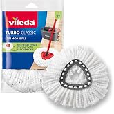 Vileda Turbo Classic Refill | Pack of 1 | Suitable for All Vileda Spin Mop | 100% Microfiber | 1 Pack | Hard Floor Safe | Mac