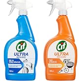 Cif Ultra Hız G&uuml;&ccedil; Yağ &Ccedil;&ouml;z&uuml;c&uuml; Sprey Leke ve Kir &Ccedil;ıkarıcı 1000 ml + Cif Kire&ccedil; S&ouml;k&uuml;c&uuml; Sprey 1000 ml
