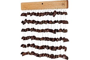 Sonic Energy Bendo - Ciotola per noci Chime, strumento per terapia e percussioni, con sospensione in mogano (SBCH)