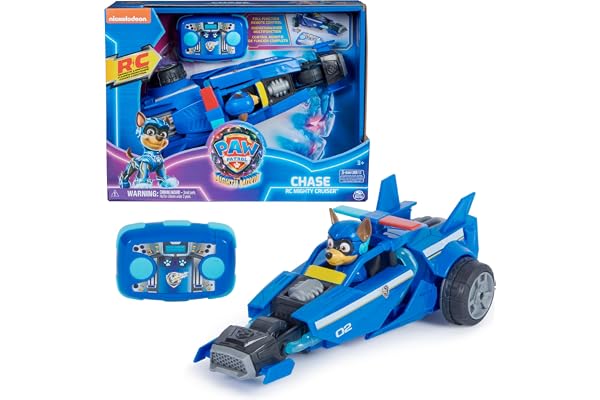 Paw Patrol - Pat Patrouille - Véhicule RC Chase - Voiture Télécommandée Chase - Figurine À Collectionner - Pat Patrouille Jouet - Voiture Enfant - Jouet Enfant 3 Ans Et +