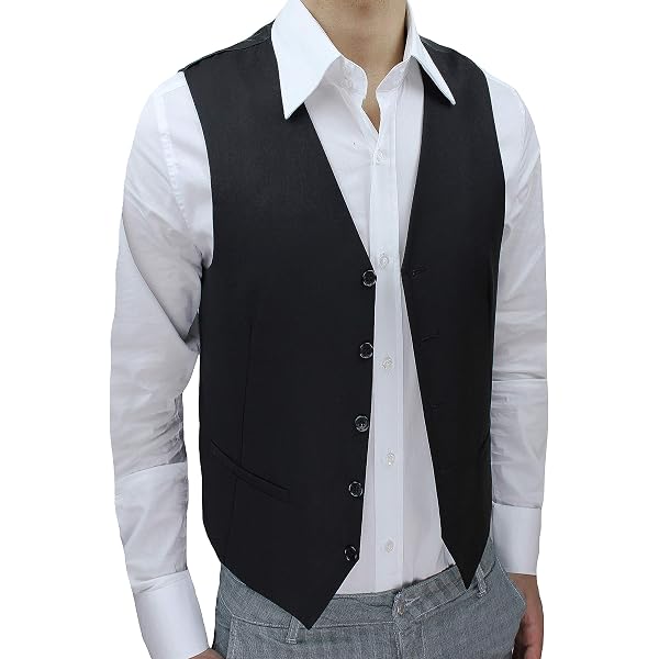 Gilet Da Uomo Senza Maniche In Velluto A Coste – Stile Vintage Britannico, Chiusura A Bottoni, Slim Fit Per Tutte Le Stagioni