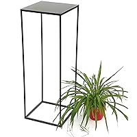 DanDiBo Blumenhocker Metall Schwarz Eckig Höhe 82 cm Blumenständer Beistelltisch 434 Blumensäule Modern Pflanzenständer…