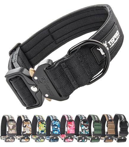 VITOMALIA HydroTex Halsband Für Große Hunde – 5 Cm Breit, Wasserabweisend, Mit Komfort-Fütterung, Größe XL (50-60 Cm), Pink