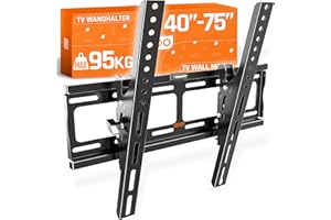 Uchwyt ścienny do TV RICOO, uchylny, płaski, do 32-65 cali, uniwersalny uchwyt do TV R09, uchwyt ścienny do TV, uchwyt ścienny do TV 55 cali do 95 kg z maks. VESA 400x400 mm