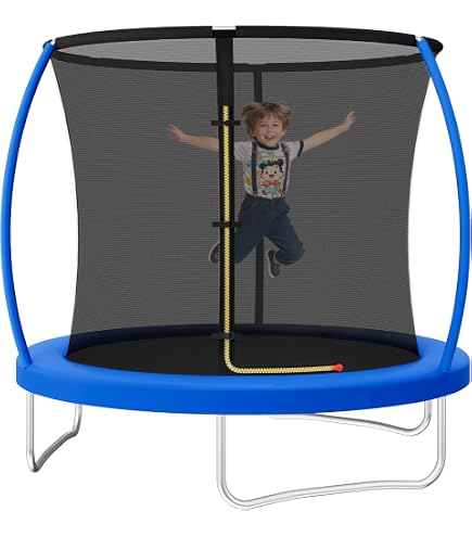 Tectake® Trampoline De Jardin Rond Avec échelle, Filet De Protection, Tour Rembourré – Certifié GS, Pour Enfants Et Adultes, Plusieurs Tailles