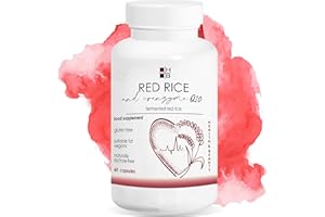 ‎LINE@DIET ROTER REIS und COENZYM Q10 | 60 Kapseln | fermentierter roter Reis | mit VITAMIN Q | Italienisches Produkt