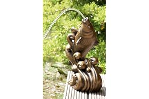 PondKraft Bradshaws Dancing Koi Water Feature - Gold
