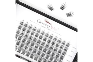 Glowing Win Einzelne Wimpern Extension 72 PCS Manga DIY Cluster Lashes 10-16mm Natürliche Künstliche Wimpern Wimpernverlängerung Individual Falsche Wimpern Wispy Einzelwimpern