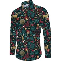 Christmas Shirt Herren 3D Druck Hemd Weihnachten La Produktbild-Vorschau 3