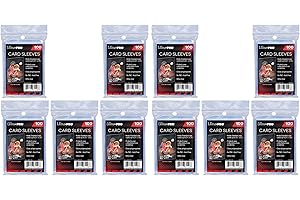 COINGALLERY Ultra Pro Soft Card Sleeves 100 pack 2 5/8 x 3 5/8 inches Standard Size Trading Card Games Clear (1000 (10 packs))