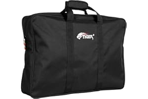 TIGER MUS84-BK Orchestral Music Stand Bag - Heavy Duty Carry Case - Black (Brand logo may place may vary)