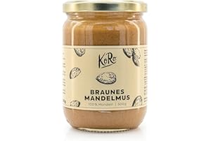 KoRo - Purée d'amandes brunes | 500 g - 100% d'amandes sans sucre ni sel, crème de noix sans additifs