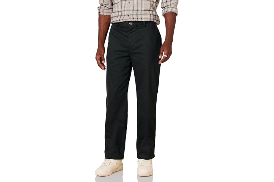 Amazon Essentials Men's Classic-Fit Wrinkle-Resistant Flat-Front Chino Trousers (Available in Big and Tall)