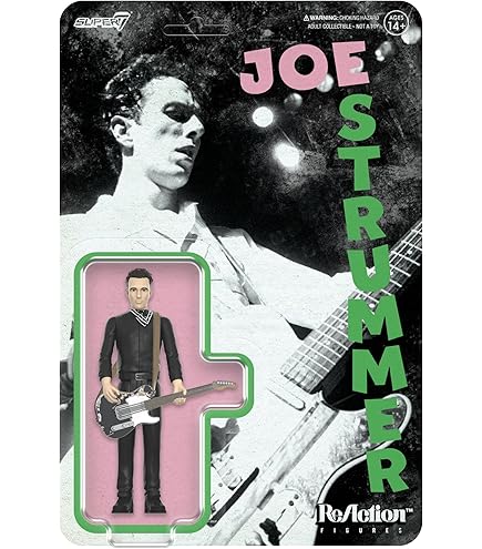 Figurine - Johnny Ramone - Red Shirt - Super 7 ReAction Figure - Jeux & Jouets