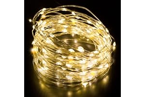 Desiretech – 200 LED Battery-Powered Christmas Fairy Lights – 20M Copper Wire Waterproof String Lights for Christmas Tree Decorating, Festive Indoor Holiday Décor, Winter Parties, Seasonal Events