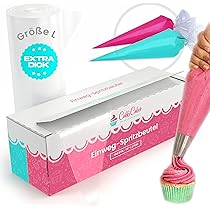 Silikomart Sac A Poche Spritzbeutel - 24 Stück Einweg Tortenbeutel 36 Cm