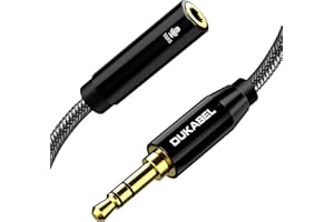 DuKabel TRRS TRS Mikrofon Adapter 3,5mm 4 Pole Buchse auf 3 Pole Stecker Microphone Konverter für Sony, Canon, Nikon Kamera Camcorder und Mobile Rekorder - Top Series 20cm