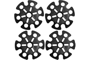 DAELESR 4 Pezzi Bastoncini da Trekking in Gomma, Cestino da Neve per Fango Antiscivolo, Gommino Trekking Punte Ricambio, Gommini di Ricambio Bastoni da Trekking, Puntale Bastone Montagna Tappi (15mm)