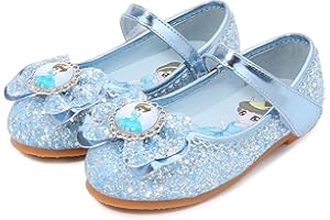 YONIER Scarpe Principessa Bambina Ballerine Bambina Scarpe Brillantini Frozen Bimba Partito per Ragazze Ballerina per Cerimonie e Occasioni Speciali