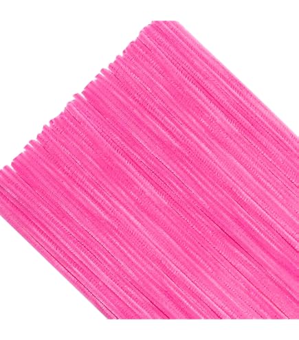 200 Scovolini In Ciniglia Rosa Chiaro Per Lavoretti Creativi | Pipe Cleanter Per Decorazioni Fai Da Te - copertina