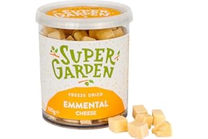 SUPERGARDEN Super Garden - Formaggio Emmental Liofilizzato - Spuntini Al Formaggio Gustosi E Deliziosi - Alimenti Liofilizzati (100g)