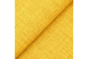 DESHOME Sirma - Tissu au metre d'ameublement Hydrofuge et résistant pour Canapé Sofa Coussins Chaise Jaune 1 mètre