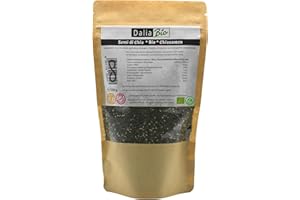 ZEROCAL - DALIA Semi di Chia Bio (Salvia Hispanica) Sud America | Proteine, Digestione, Omega 3 | Senza Glutine e Qualità Premium (250 g (Confezione da 1))