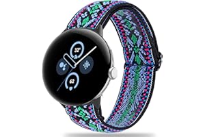 Miimall Pasek do zegarka Google Pixel Watch 2, elastyczny nylonowy pasek z tkaniny dla mężczyzn i kobiet, oddychający, lekki, regulowany, elastyczny pasek zastępczy do zegarka Google Pixel Watch /