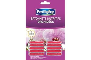 Fertiligène FBORC - Engrais Bâtonnets Nutritifs Orchidées x 10 - Pour des plantes plus belles - Formule avec oligo-éléments - Jusqu'à 8 semaines de nourriture complète - Plantes en pots et jardinières