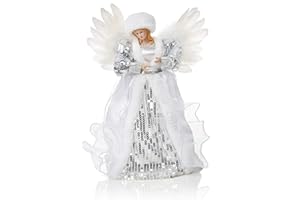 Silver & White Décoration d'arbre de Noël 30 cm Premier