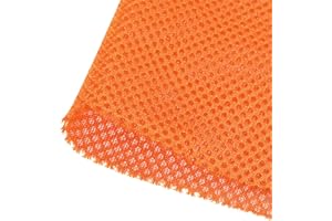 Rebower Altoparlante Griglia Panno Stereo Rete Tessuto Protettivo Antipolvere Panno, [per Casa Altoparlante Riparazione] - 19.7" x 63"/ Arancione