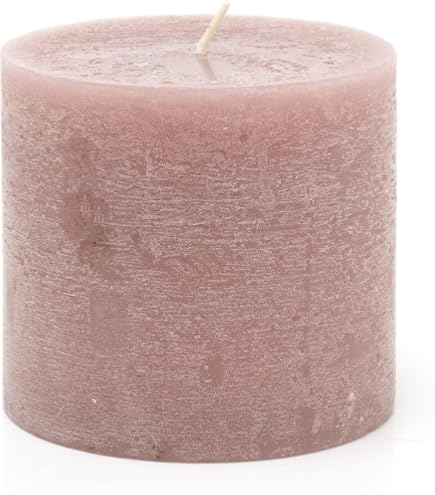 INNA-Glas Candela Votiva In Vetro Aurora, Rosa Chiaro, 8x6,8 Cm, 34 Ore, Made In Germany