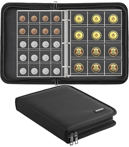 LINDNER box monnaies avec 35 alvéoles ronds de 31 mm